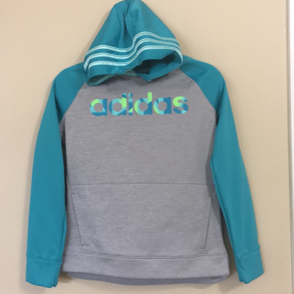 ♦️Adidas hoodie , girls , Sz XL (14/16)
